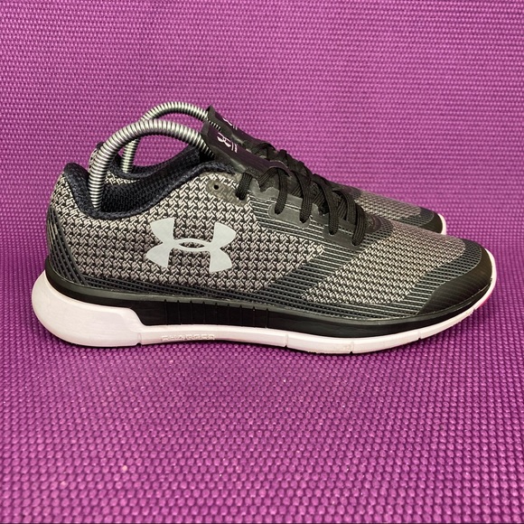 Under Armour Shoes - Under Armour Charged Lightning Athletic Running Shoes Womens 9 Black White